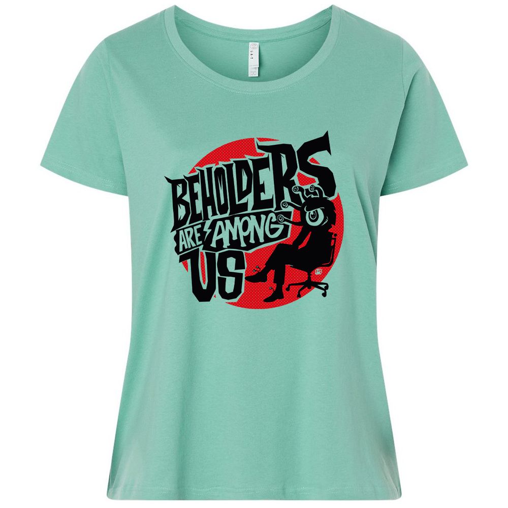 Beholders Are Among Us Ladies Curvy Jersey - Saltwater - 7