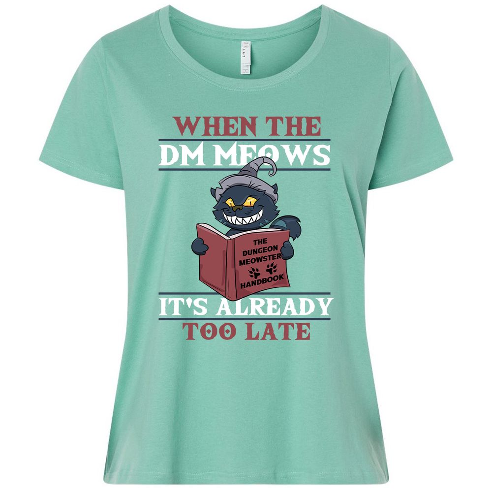 When The DM Meow Ladies Curvy Jersey - Saltwater - 7
