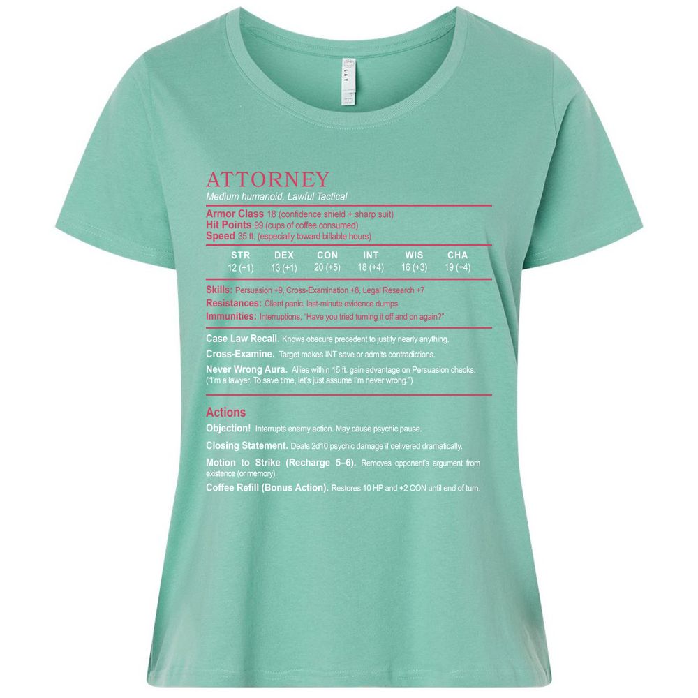 Attorney Ladies Curvy Jersey - Saltwater - 7