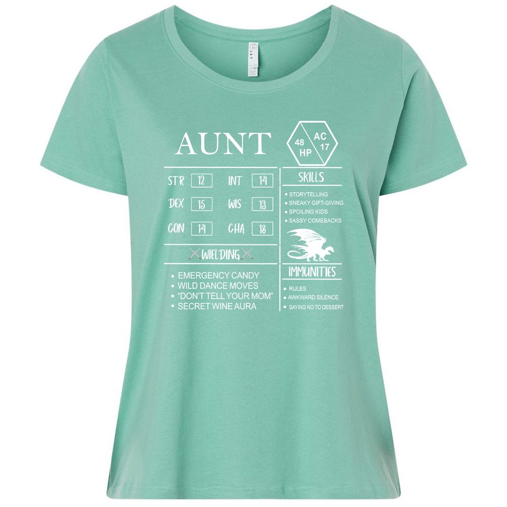 Aunt Stats Ladies Curvy Jersey - Saltwater - 7