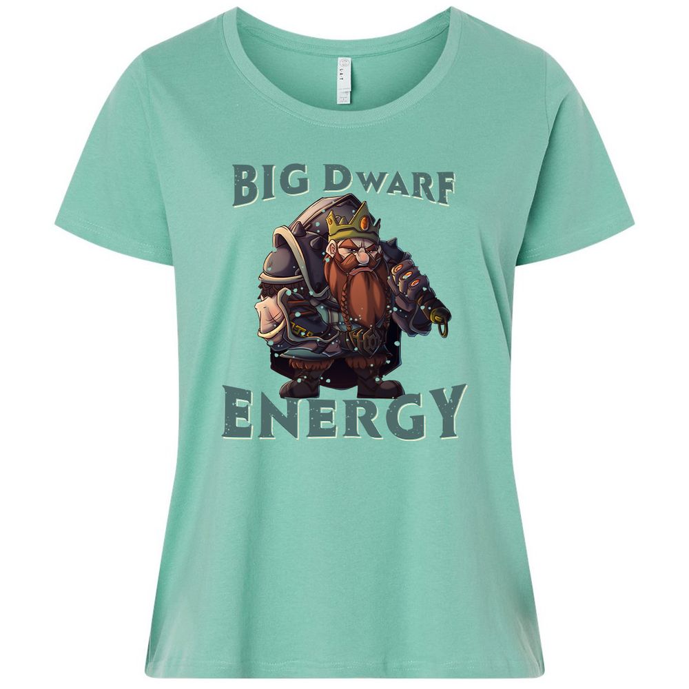 Big Dwarf Energy Ladies Curvy Jersey - Saltwater - 7