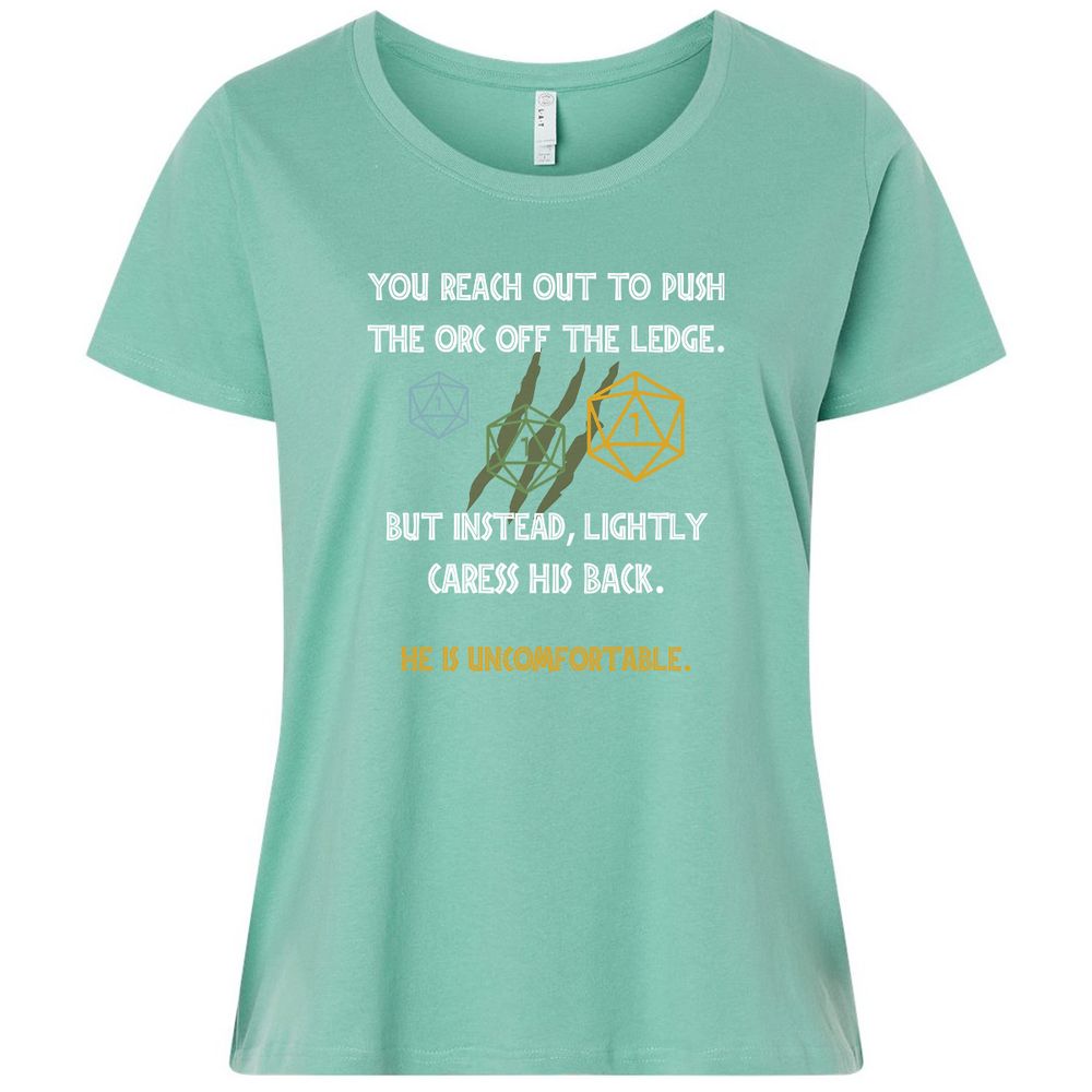 YOU REACH OUT TO PUSH Ladies Curvy Jersey - Saltwater - 7