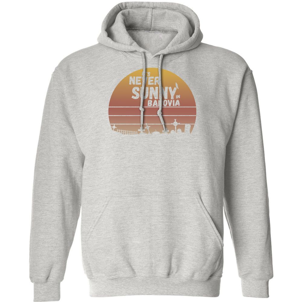 Vintage It's Never Sunny In Barovia Classic Unisex Hoodie - Ash - 8