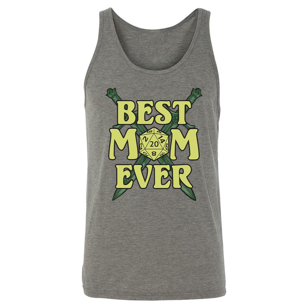 Best Mom Ever Unisex Jersey Tank - Grey Triblend - 8