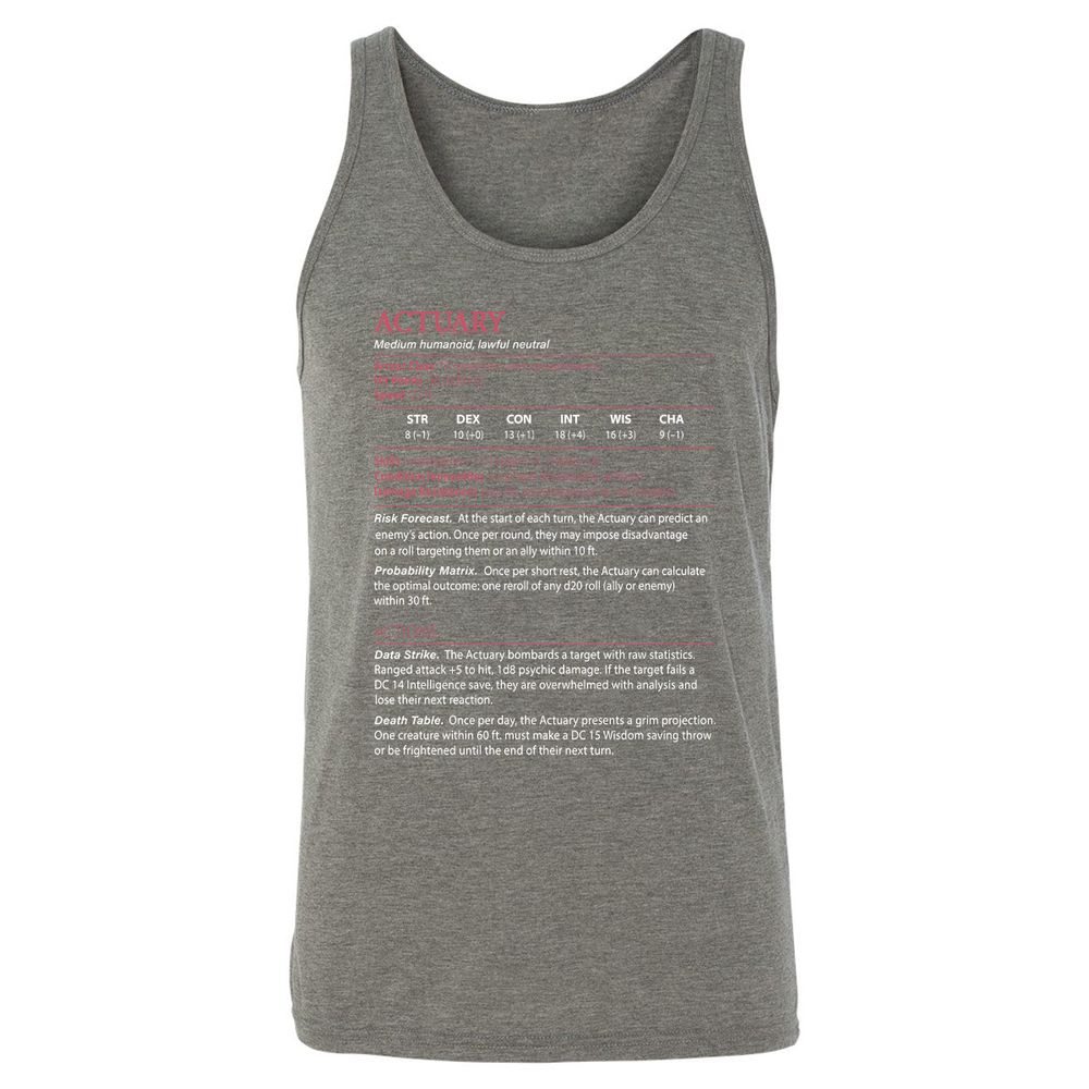 Actuary Stats - Grey Triblend - 8