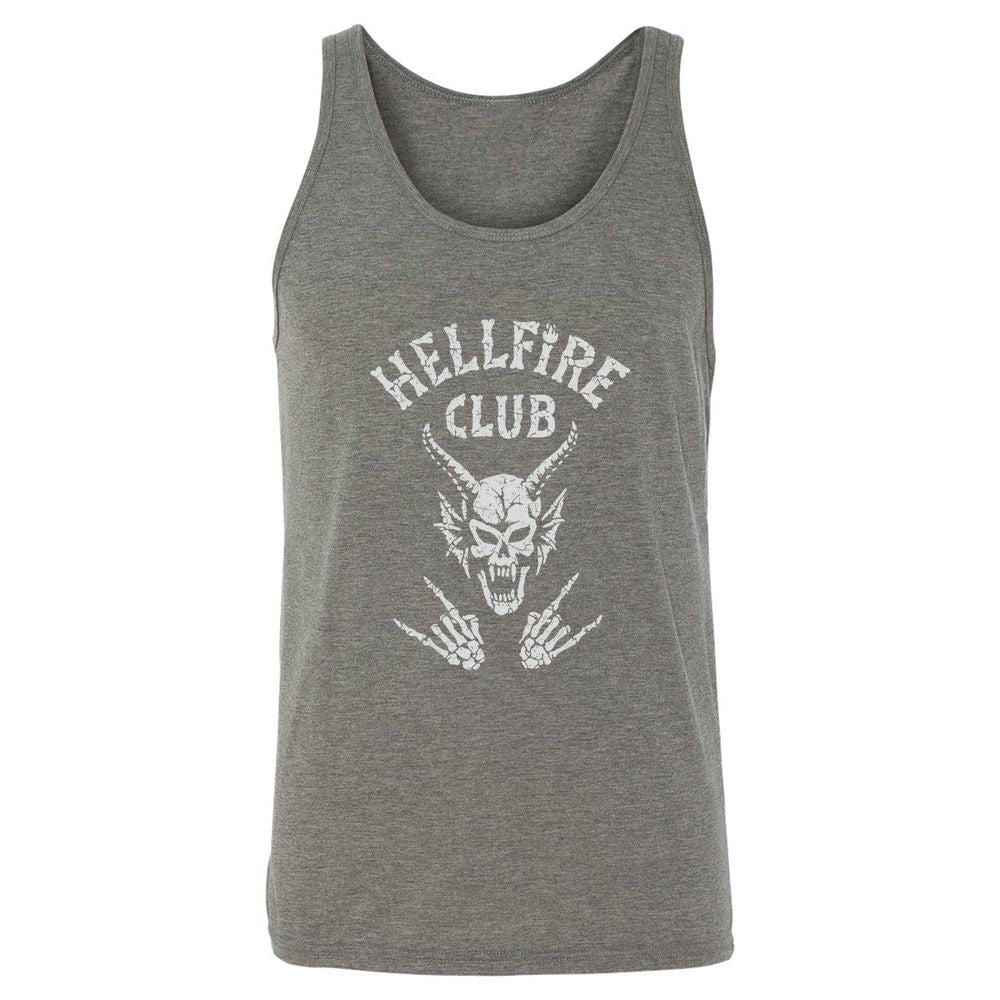 Hellfire Club Unisex Jersey Tank - Grey Triblend - 8