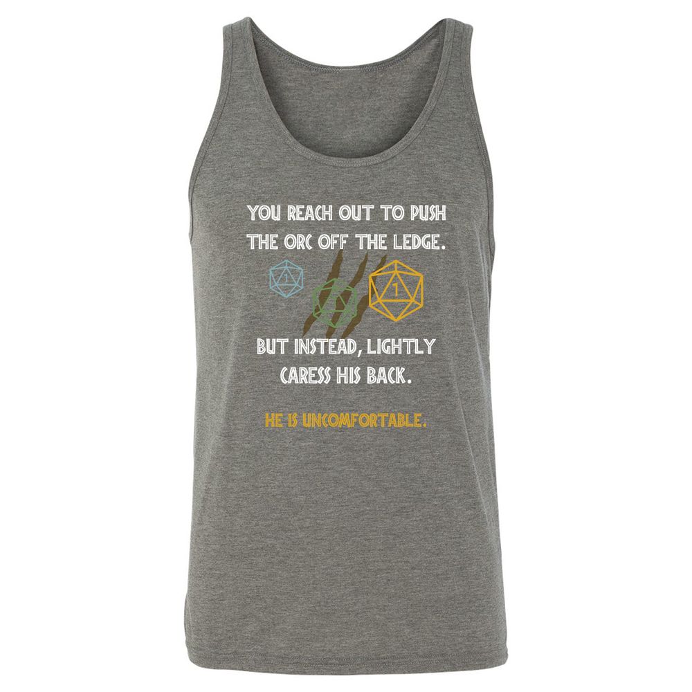 YOU REACH OUT TO PUSH Unisex Jersey Tank - Grey Triblend - 8