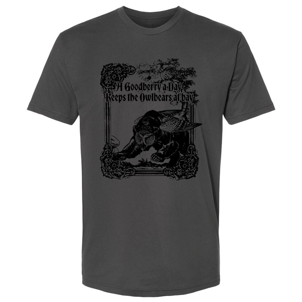 A Goodberry A Day Keeps The Owlbears At Bay Premium Unisex T-Shirt - Heavy Metal - 8