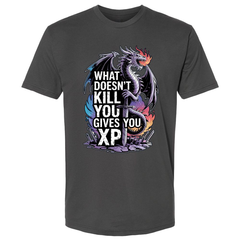 What Doesn't Kill You Dragon Premium Unisex T-Shirt - Heavy Metal - 8