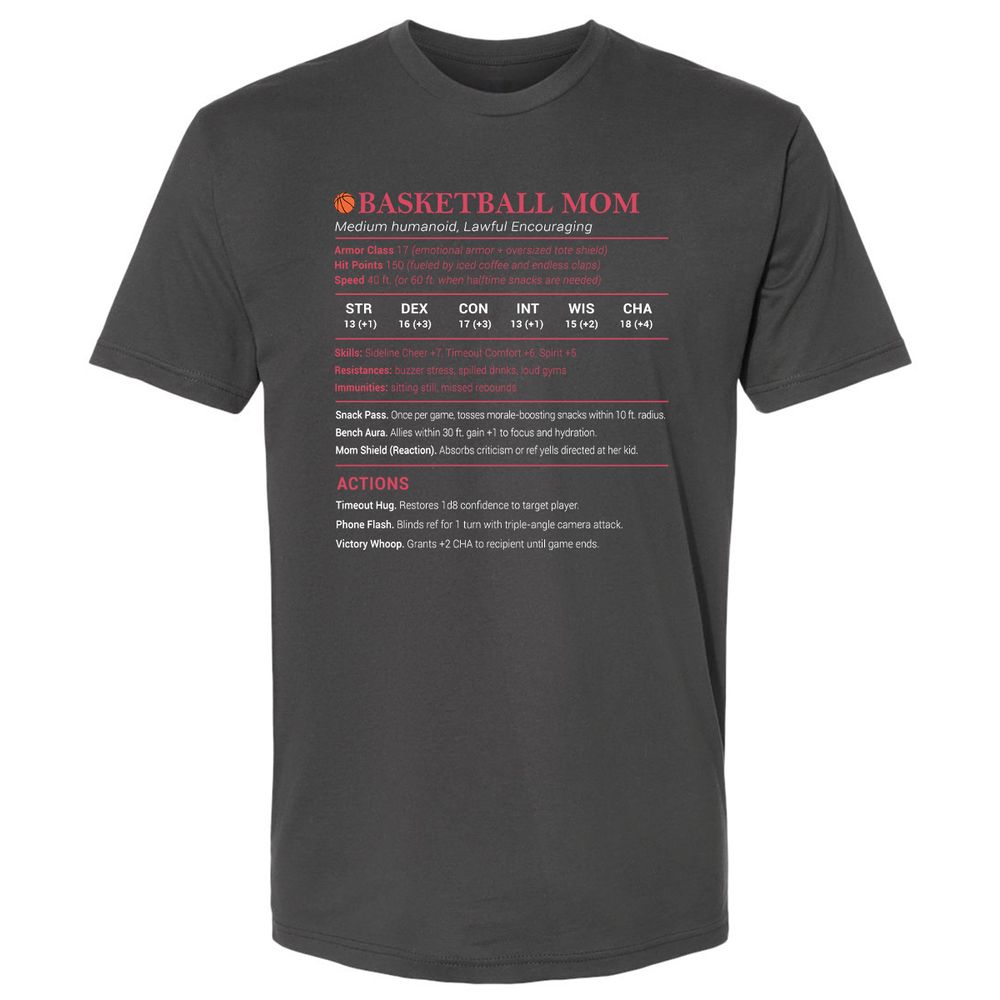 Basketball Mom Premium Unisex T-Shirt - Heavy Metal - 8
