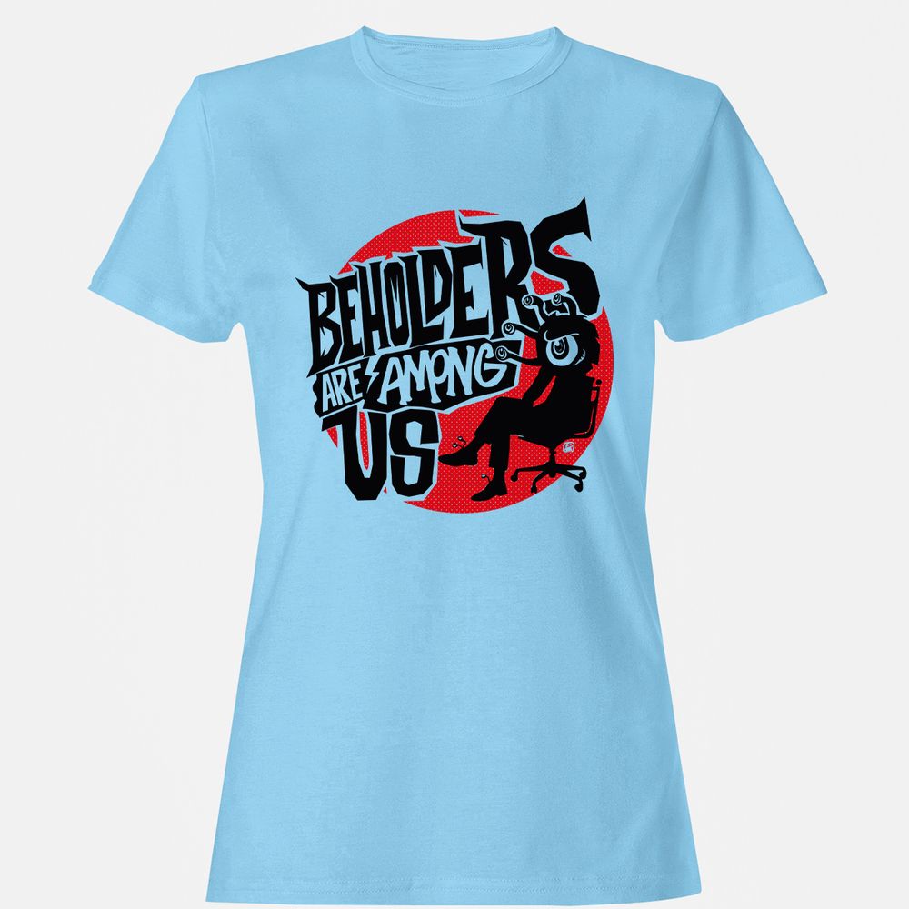 Beholders Are Among Us Women's T-Shirt - Light Blue - 8