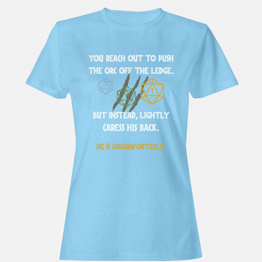 YOU REACH OUT TO PUSH Women's T-Shirt - Light Blue - 8