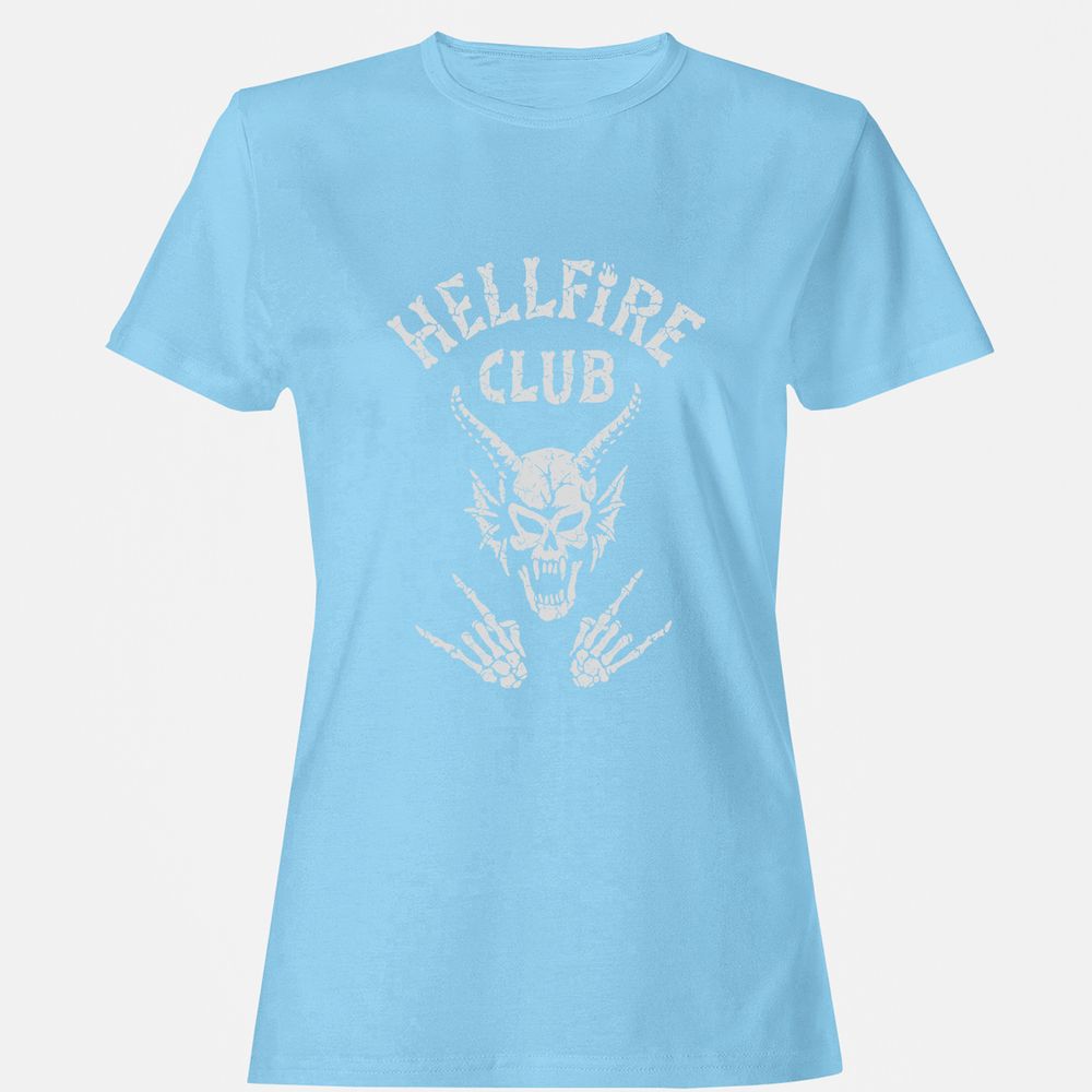Hellfire Club Women's T-Shirt - Light Blue - 8