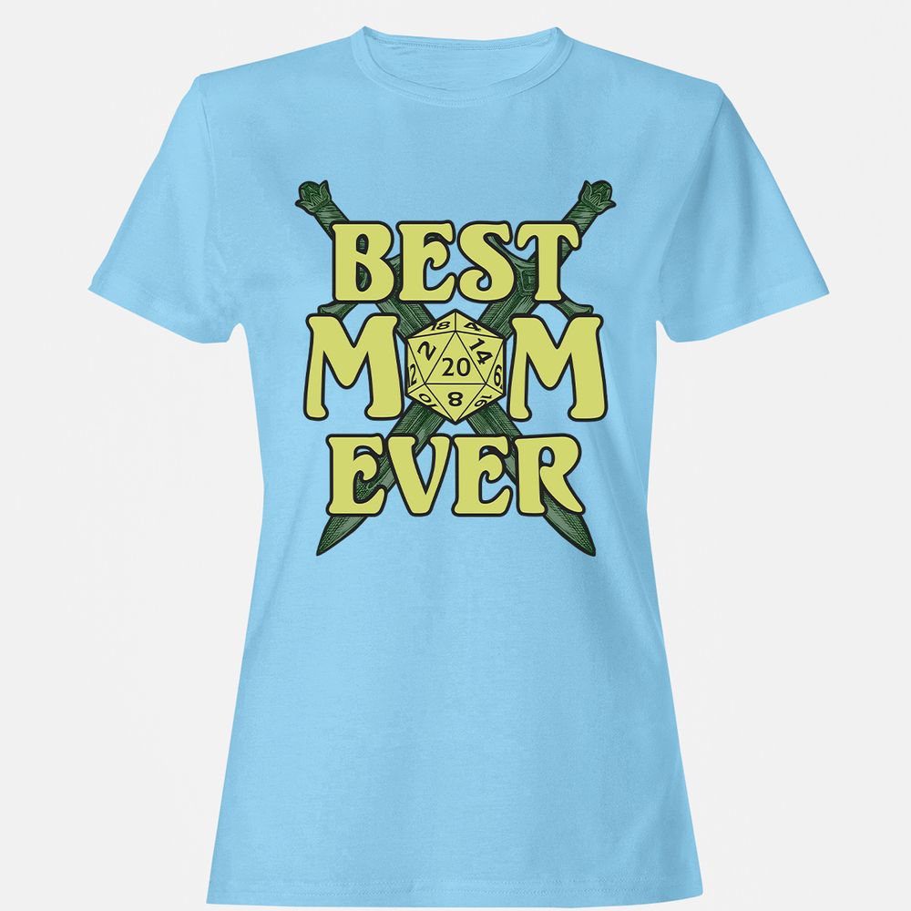 Best Mom Ever Women's T-Shirt - Light Blue - 8