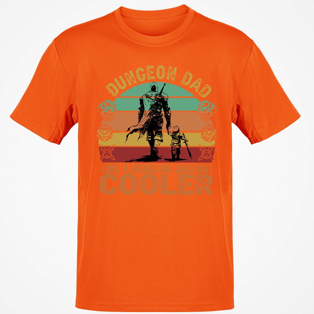 Dungeon Dad Like A Regular Dad Classic Unisex T-Shirt - Orange - 8