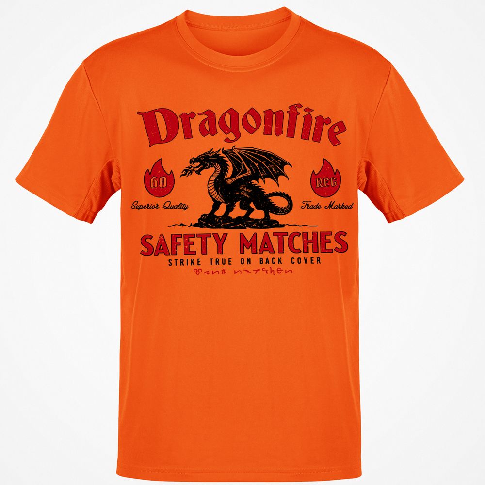 Dragonfire Classic Unisex T-Shirt - Orange - 8