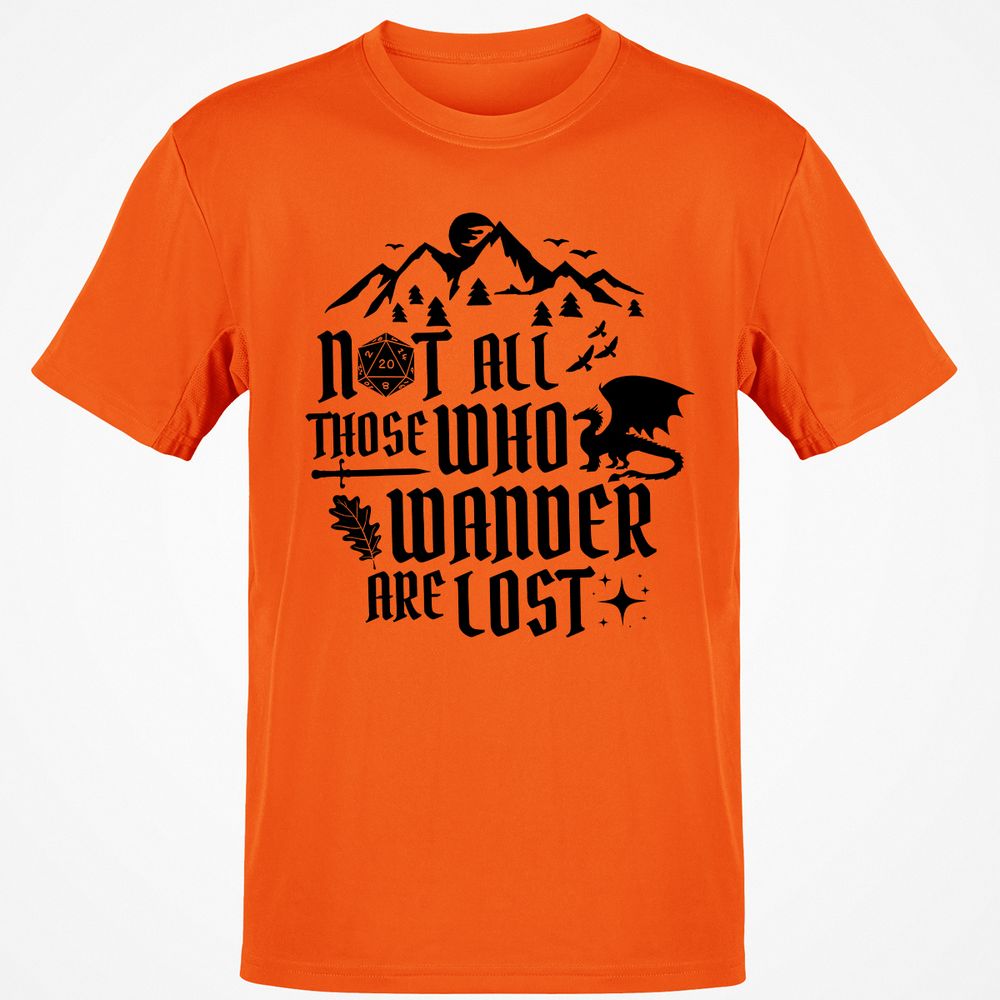 Not All Those Who Wander Are Lost Classic Unisex T-Shirt - Orange - 8