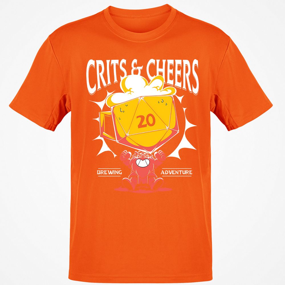 Crits & Cheers Classic Unisex T-Shirt - Orange - 8