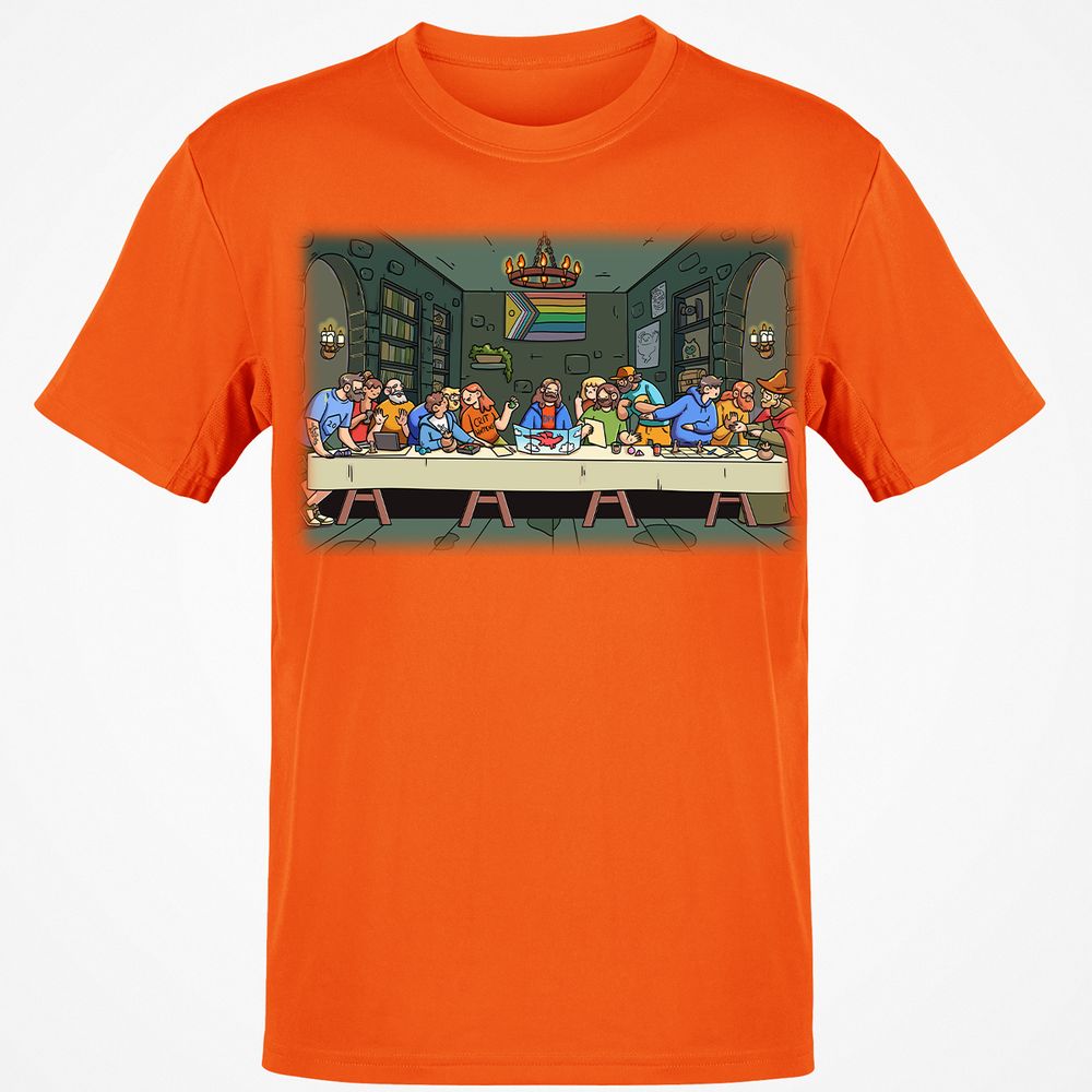 DnD Characters Pride Themed The Last Supper Shirt Classic Unisex T-Shirt - Orange - 8