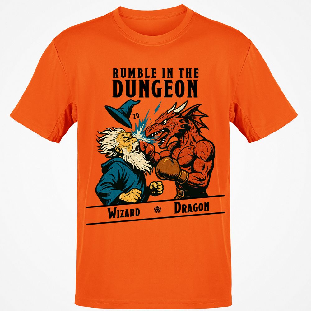 Rumble in the Dungeon Classic Unisex T-Shirt - Orange - 8