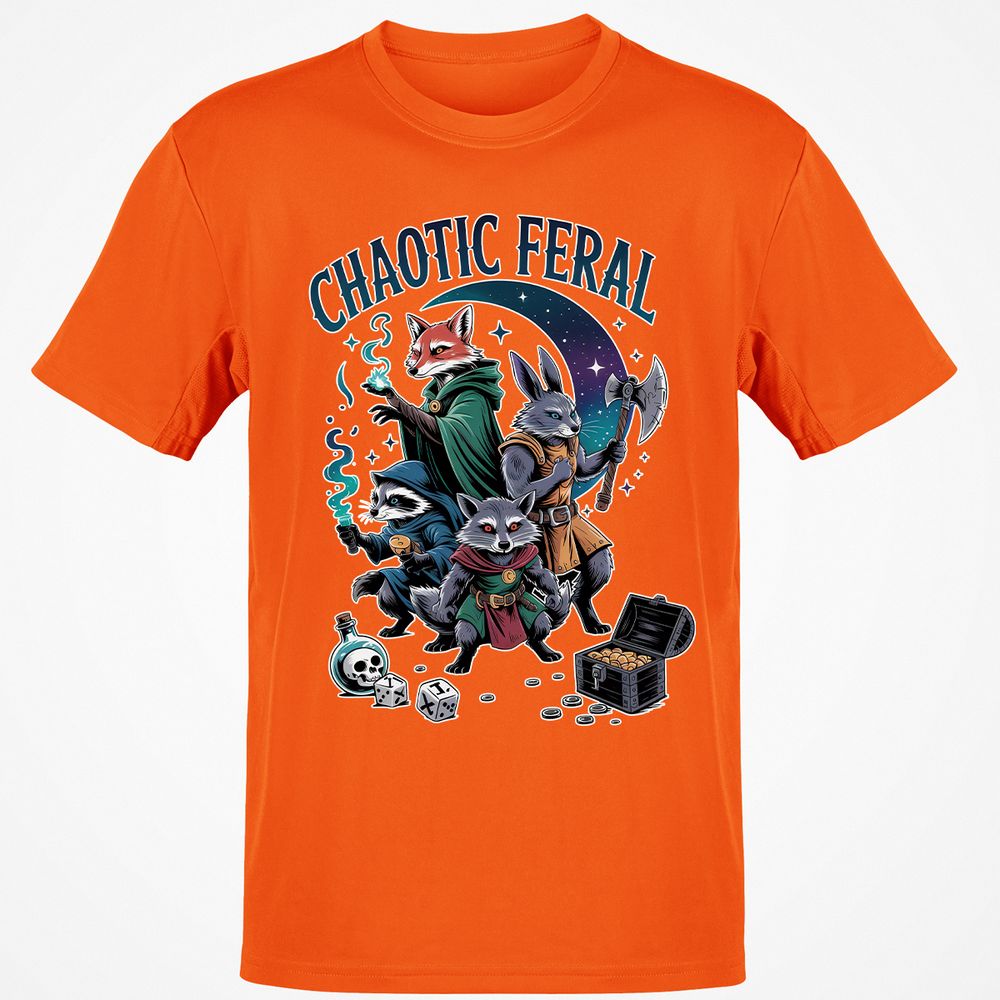 Chaotic Feral Classic Unisex T-Shirt - Orange - 8