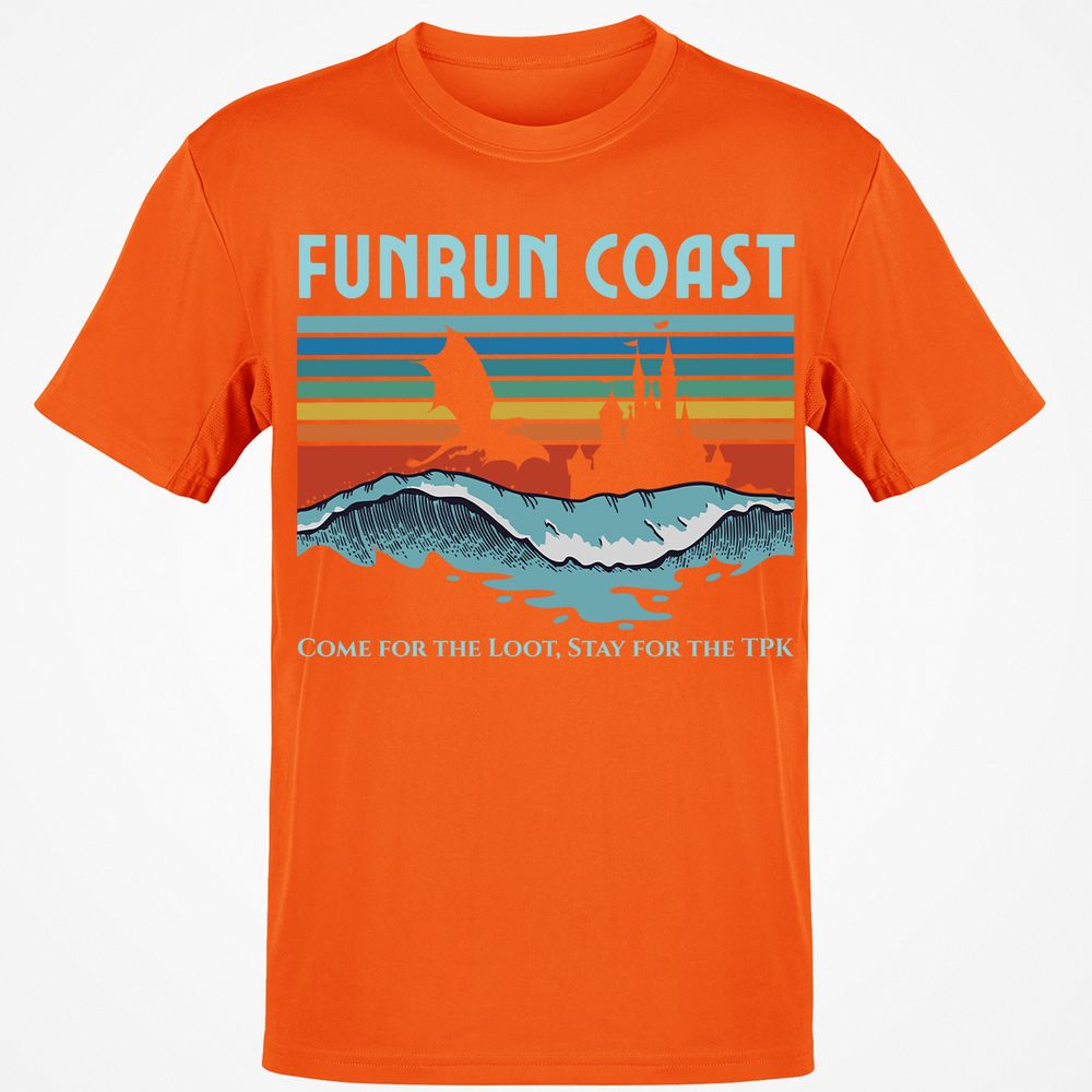 FUNRUN COAST Classic Unisex T-Shirt - Orange - 8