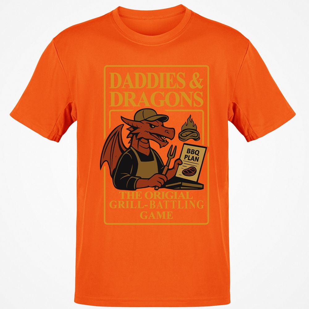 Daddies & Dragons Classic Unisex T-Shirt - Orange - 8