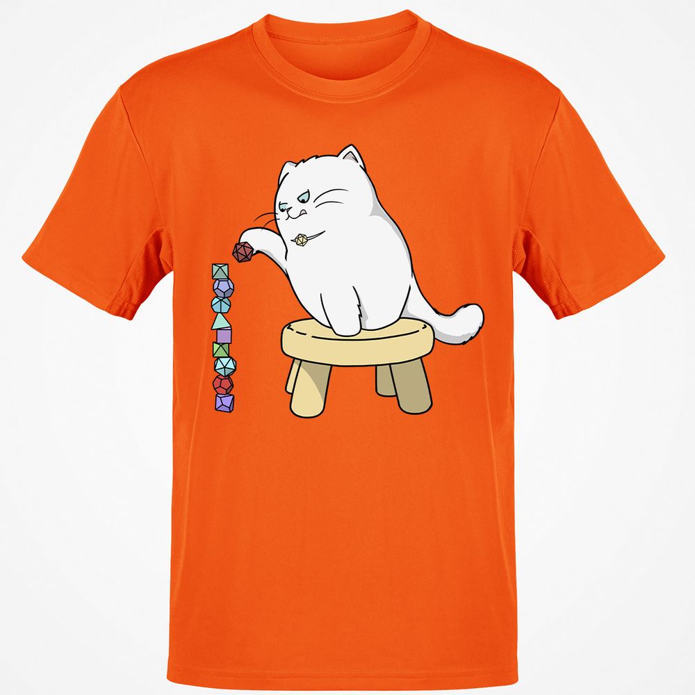 Cat Stacking Dice T-Shirt - Orange - 8