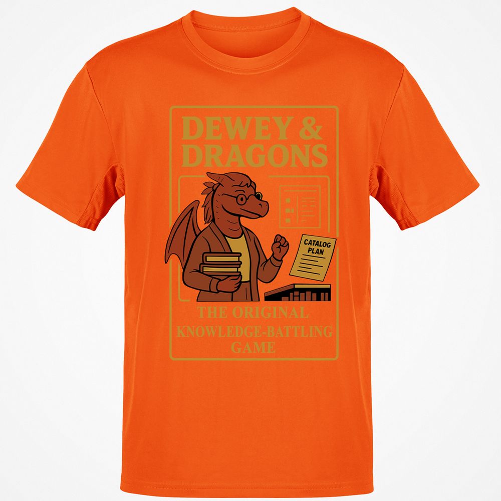 Dewey & Dragons Classic Unisex T-Shirt - Orange - 8