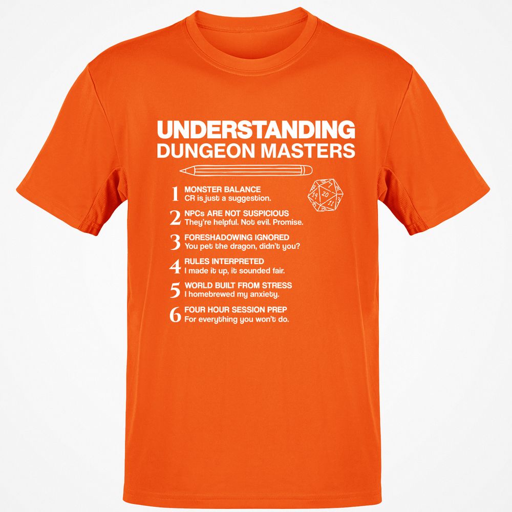 Understanding Dungeon Masters Classic Unisex T-Shirt - Orange - 8