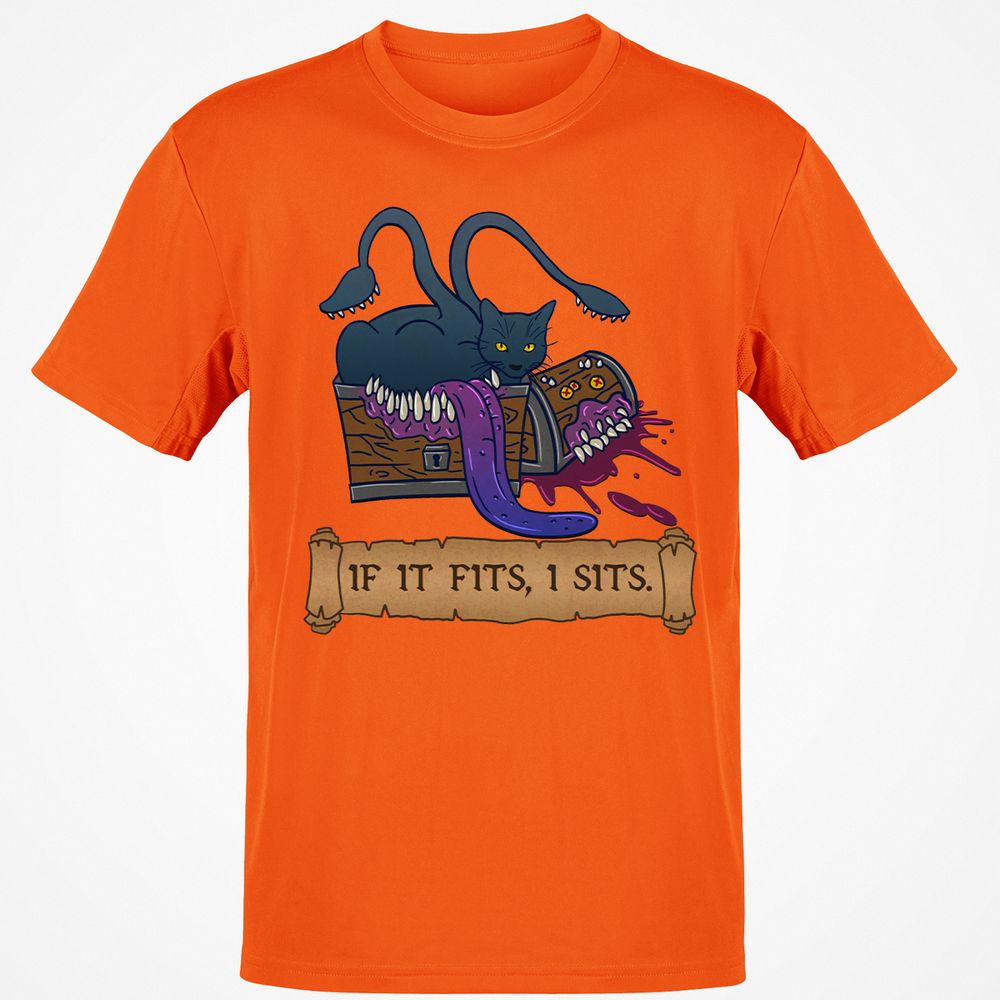 If It Fits I Sits Classic Unisex T-Shirt - Orange - 8