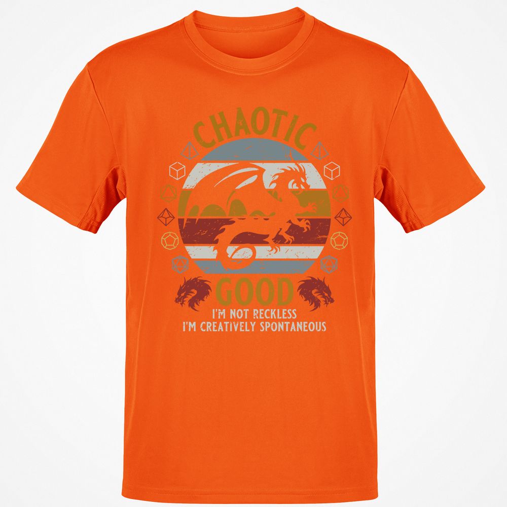 Chaotic Good Classic Unisex T-Shirt - Orange - 8