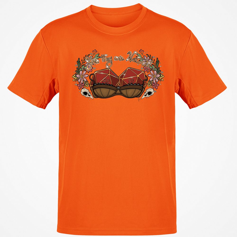 Yes They're Natural T-Shirt - Orange - 8