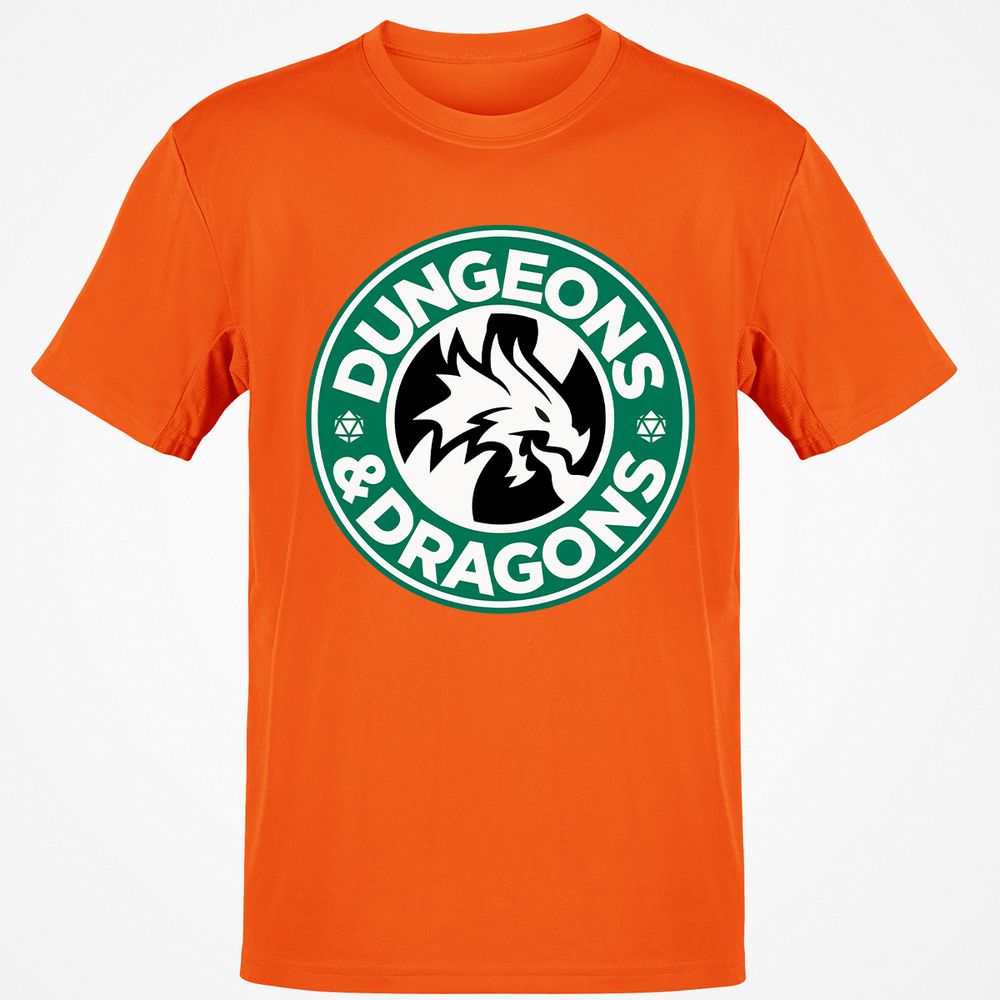 D&D Coffee Classic Unisex T-Shirt - Orange - 8