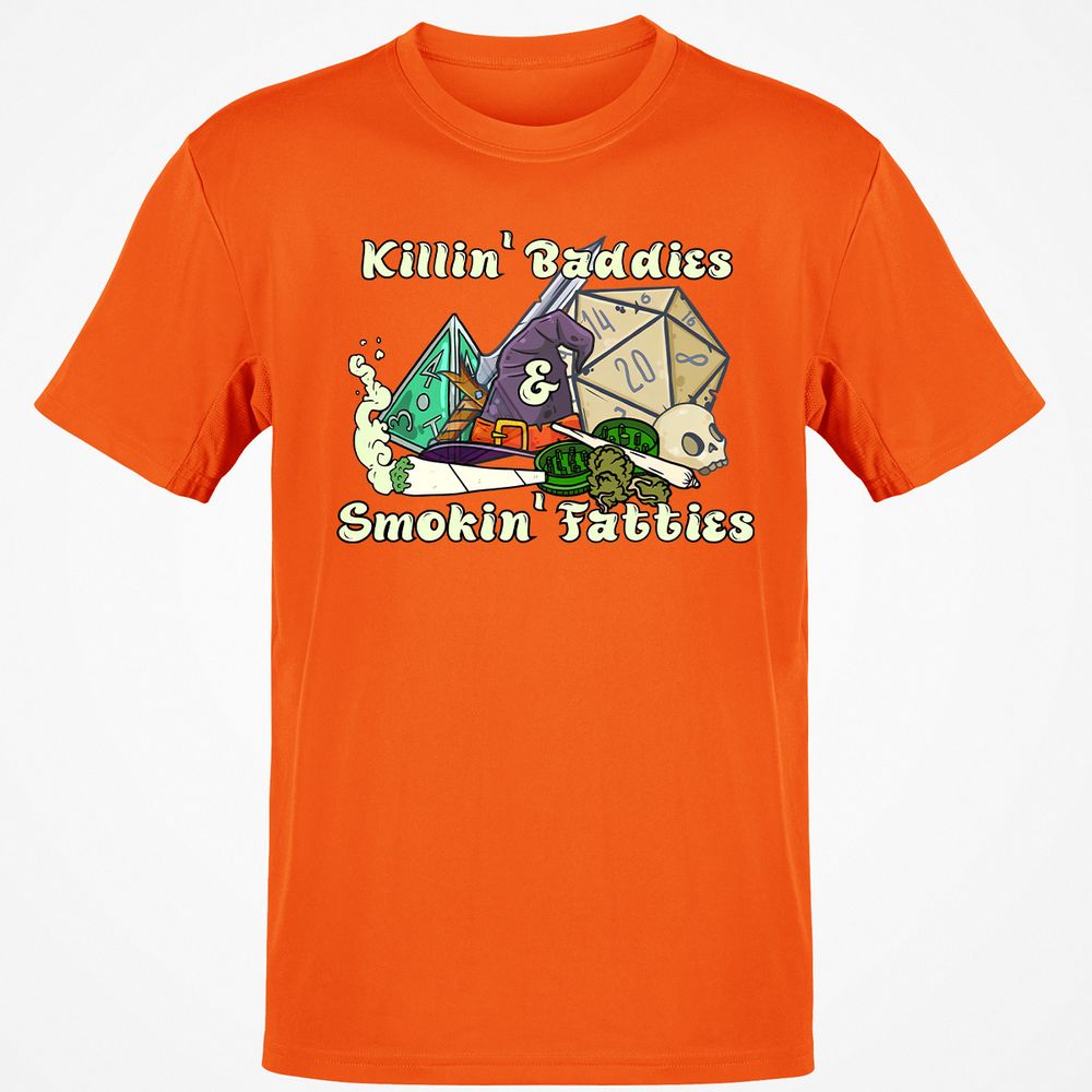 Killin' Baddies Smokin' Fatties Classic Unisex T-Shirt - Orange - 8