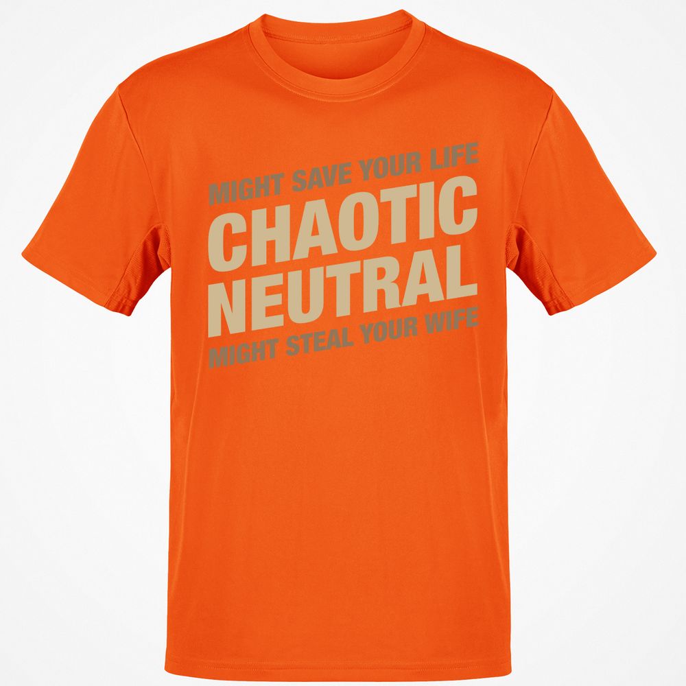 Might Save Your Life Might Steal Your Wife T-Shirt - Orange - 8