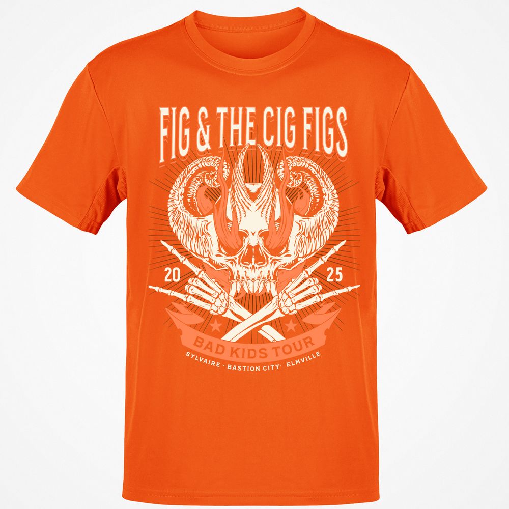 Fig and the Cig Figs, Dimension 20 Classic Unisex T-Shirt - Orange - 8