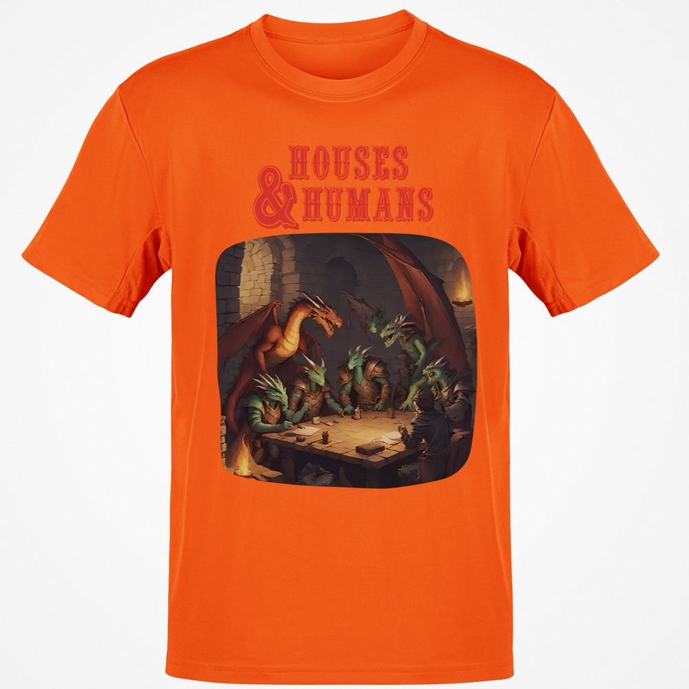 Houses And Humans Classic Unisex T-Shirt - Orange - 8