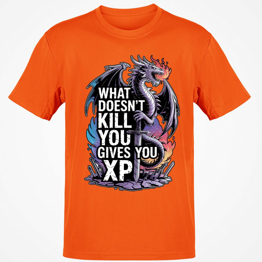 What Doesn't Kill You Dragon Classic Unisex T-Shirt - Orange - 8