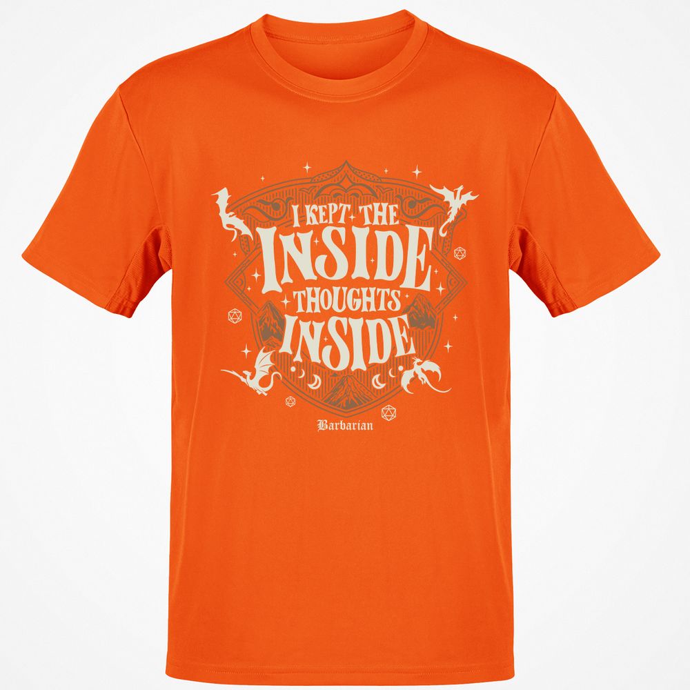Barbarian I Kept The Inside Thoughts Inside - Orange - 8
