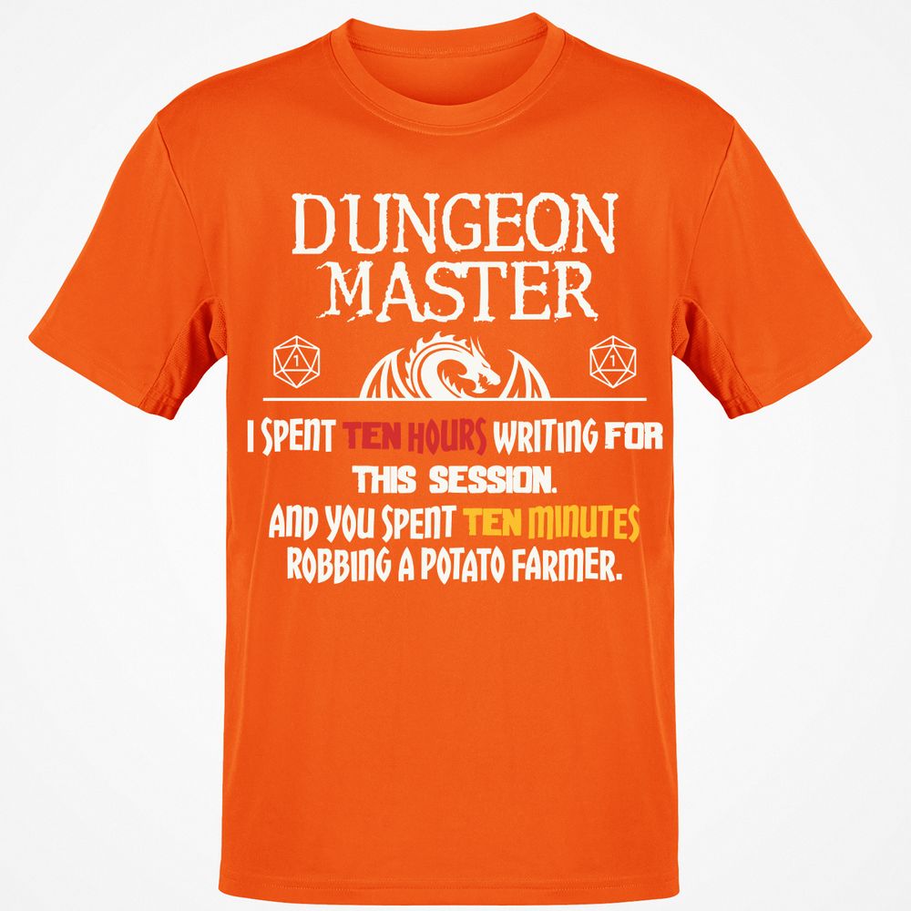 Dungeon Master Chaos Meme Classic Unisex T-Shirt - Orange - 8