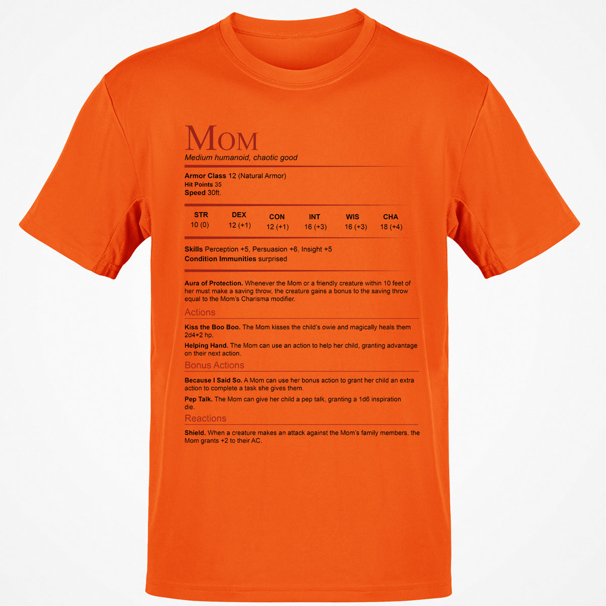 Mom Stats Block Classic Unisex T-Shirt
