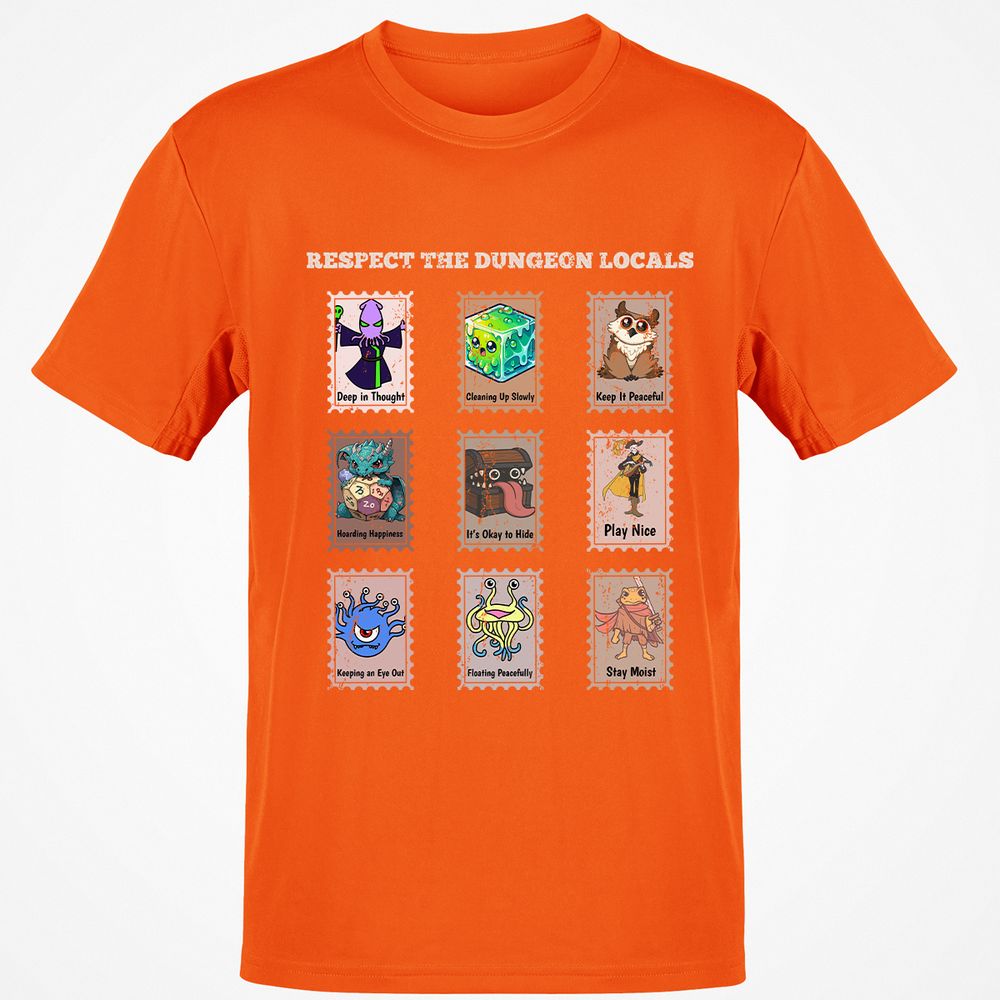 RESPECT THE DUNGEON LOCALS - Orange - 8