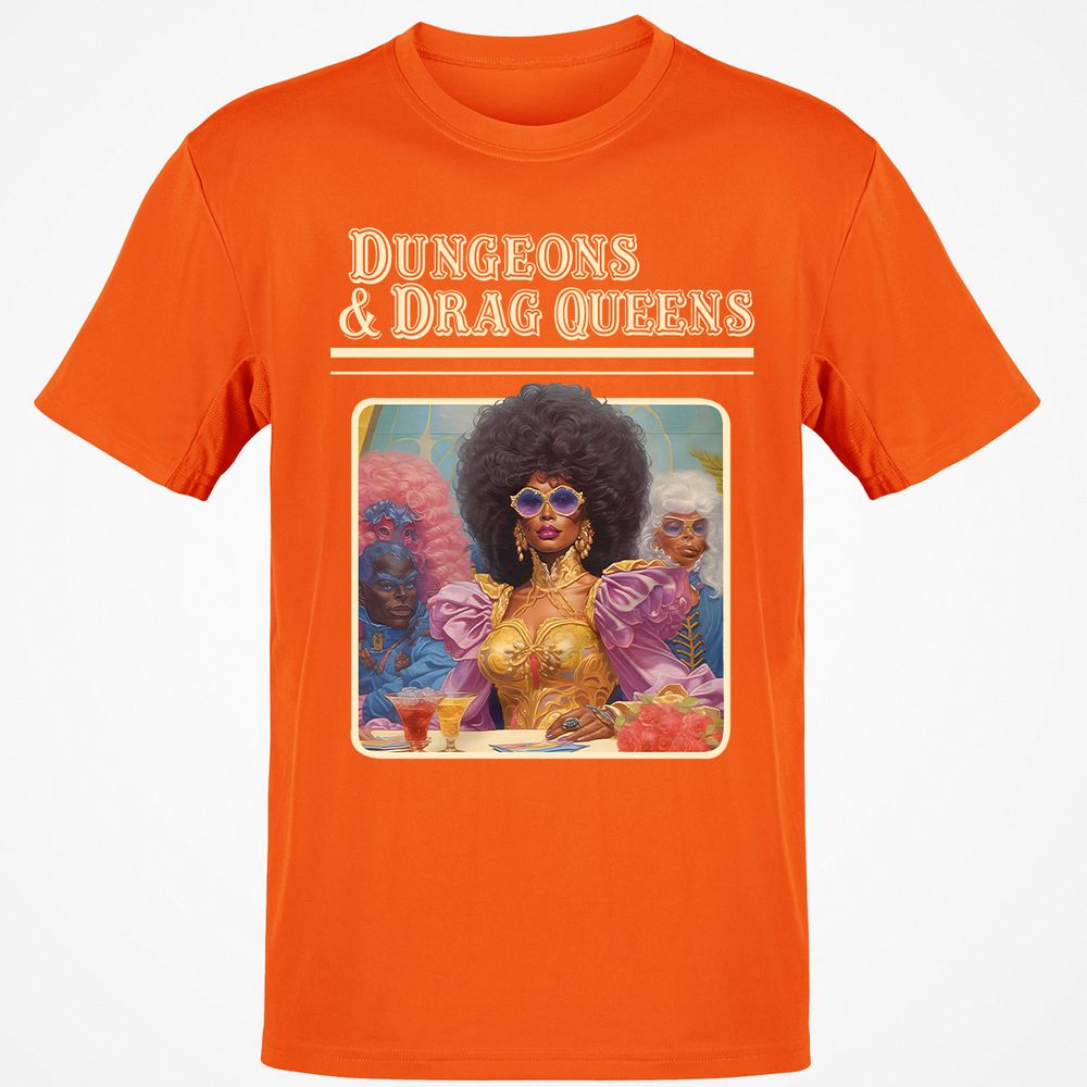 Dungeons & Drag Queens Classic Unisex T-Shirt - Orange - 8