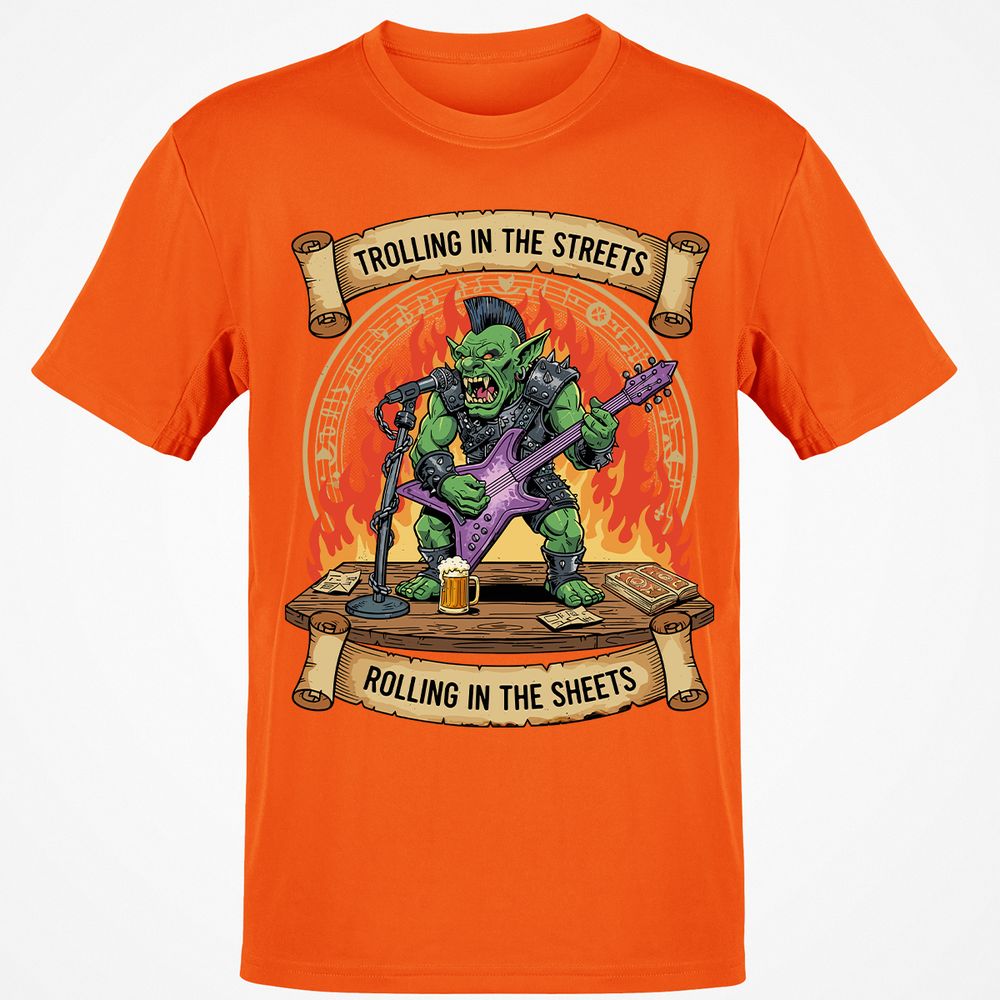 Trolling in the Streets Classic Unisex T-Shirt - Orange - 8