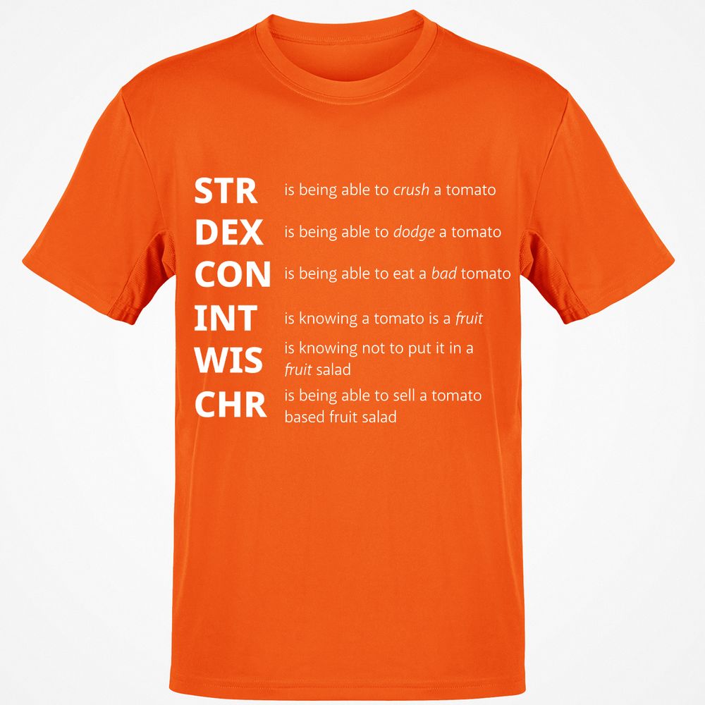 Tomato Stats – RPG Meme Edition - Orange - 8