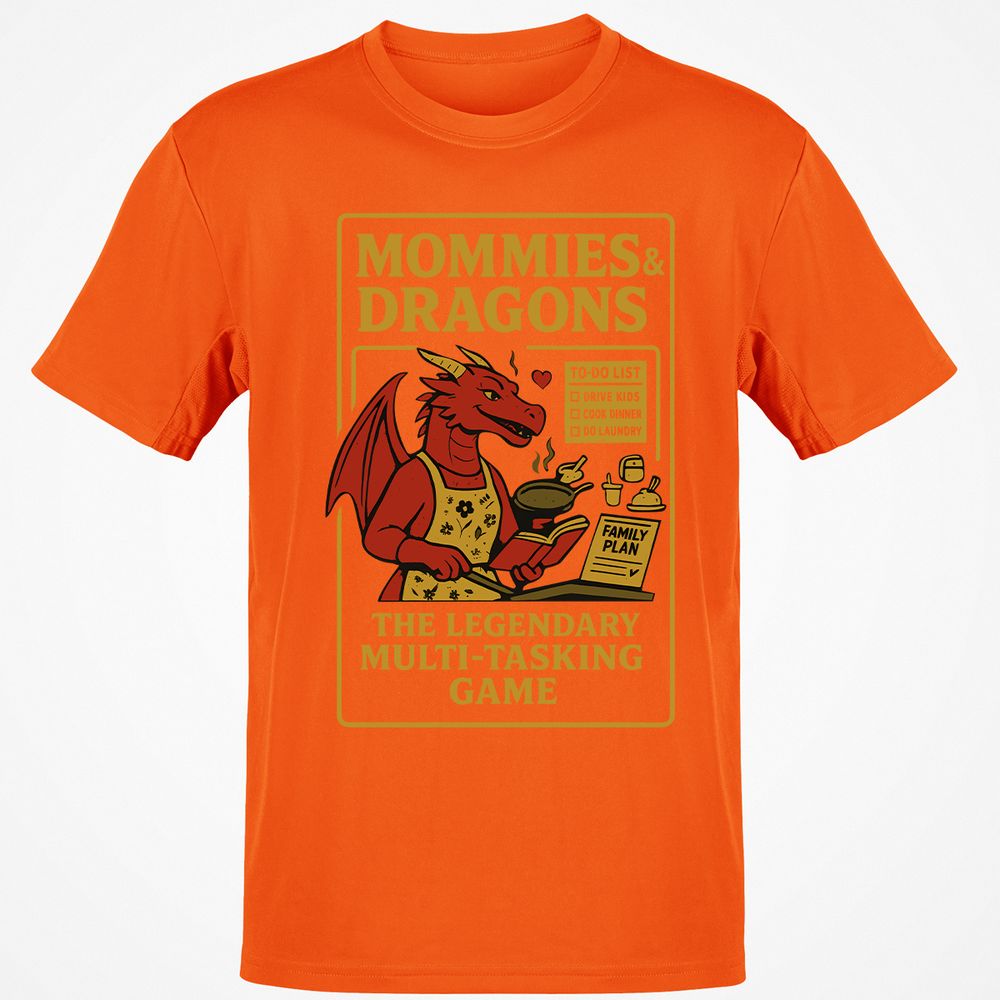 Mommies & Dragons Classic Unisex T-Shirt - Orange - 8