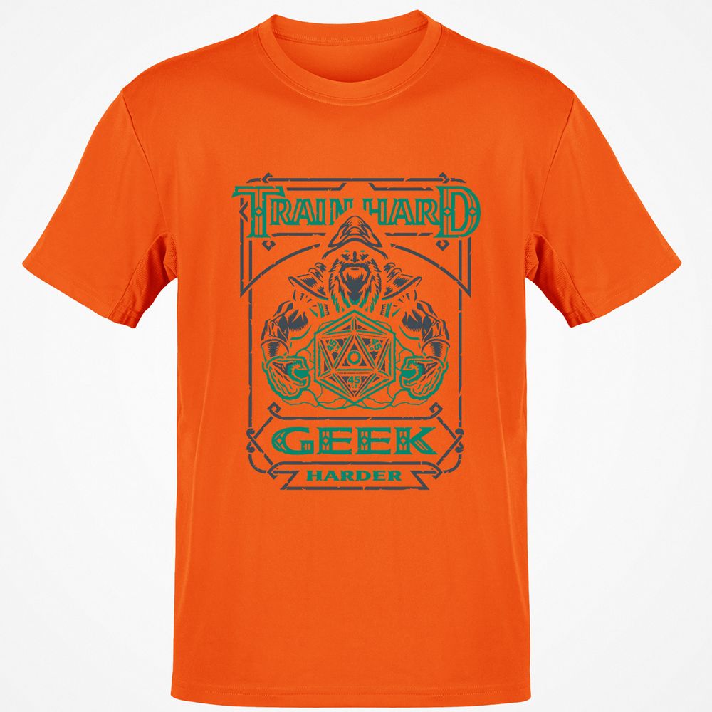 Train Hard, Geek Harder - Orange - 8