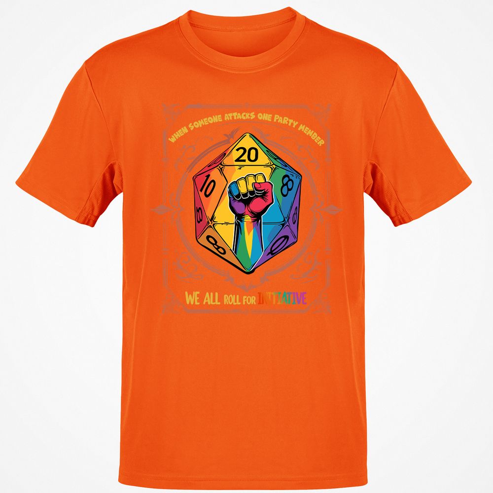 Roll For Initiative Classic Unisex T-Shirt - Orange - 8