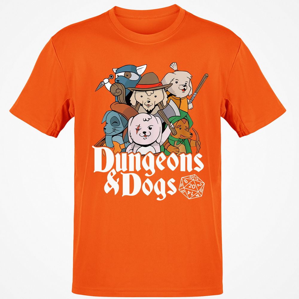 Dungeons & Dogs Classic Unisex T-Shirt - Orange - 8